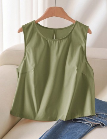 Top Shein Curve+, verde