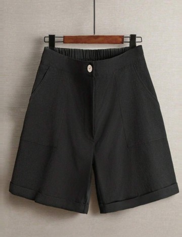 Pantaloni scurți Shein, negru