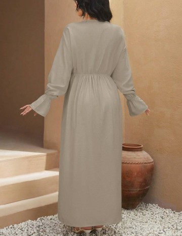 Rochie maxi Shein Curve+, bej