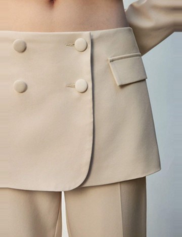 Pantaloni Shein, crem