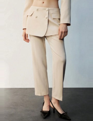 Pantaloni Shein, crem