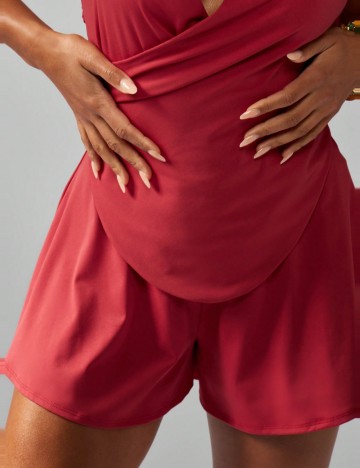 Salopetă scurtă Shein Missguided, vișiniu