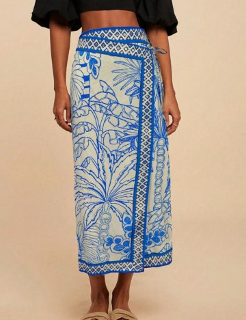 Fustă midi Shein, mix culori