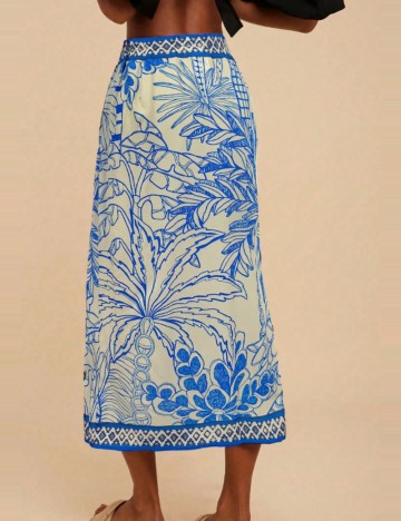 Fustă midi Shein, mix culori