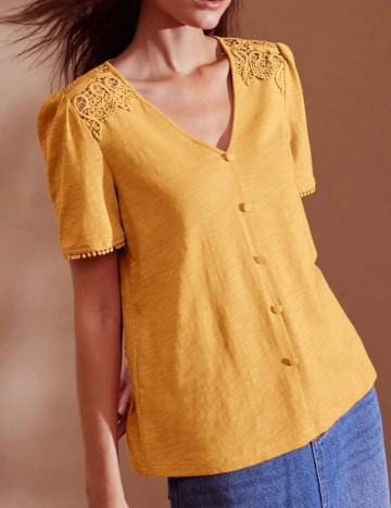 Tricou Shein, portocaliu