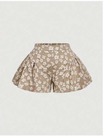 Pantaloni scurți Shein Curve+, bej