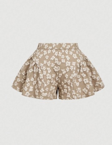 Pantaloni scurți Shein Curve+, bej