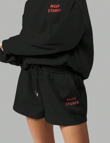 Pantaloni scurți Shein Missguided, negru