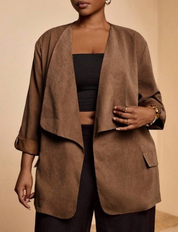 Cardigan Shein Curve+, maro