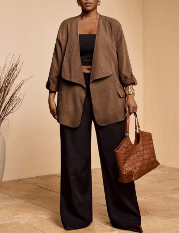 Cardigan Shein Curve+, maro