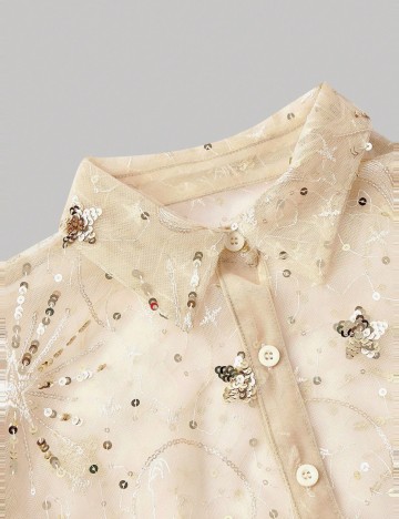 Cămașă Shein, auriu