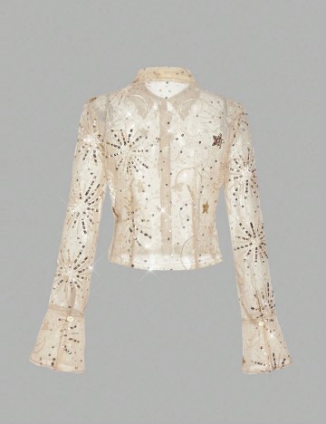 Cămașă Shein, auriu