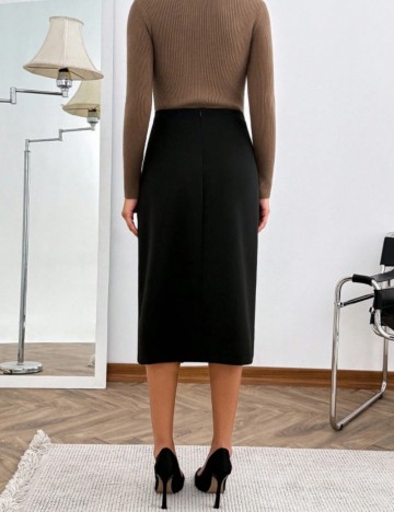 Fustă midi Shein, negru