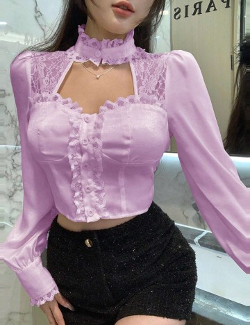 Cămașă Shein, mov