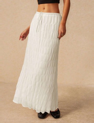 Fustă midi Shein, crem