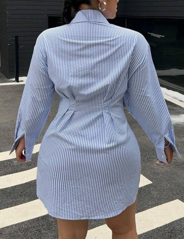 Rochie tip cămașă Shein, mix culori