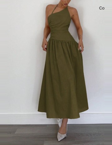 Rochie maxi Shein, kaki