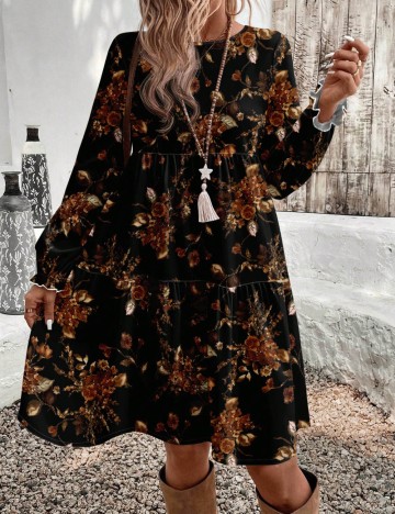 Rochie mini Shein Emery Rose, mix culori