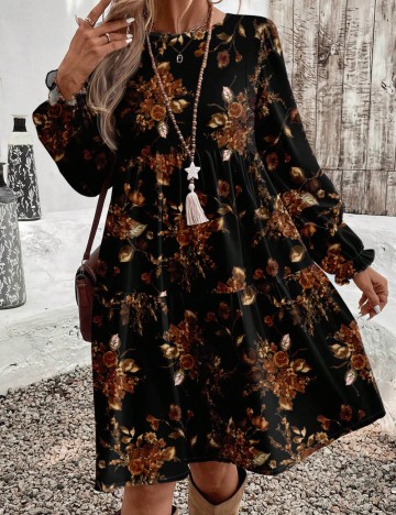 Rochie mini Shein Emery Rose, mix culori