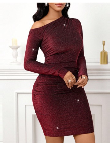 Rochie mini Shein Curve+, roșu