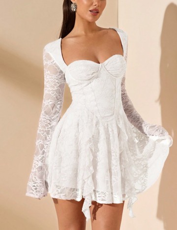 Rochie mini Shein, alb