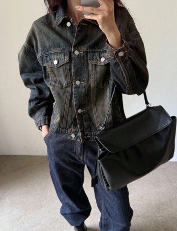 Jachetă De Blugi Shein DAZY, albastru