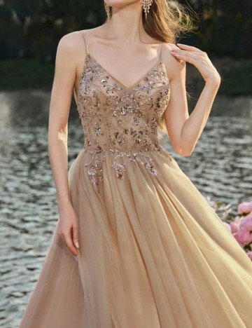 Rochie de ocazie Shein, maro