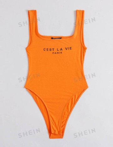 Body Shein, portocaliu