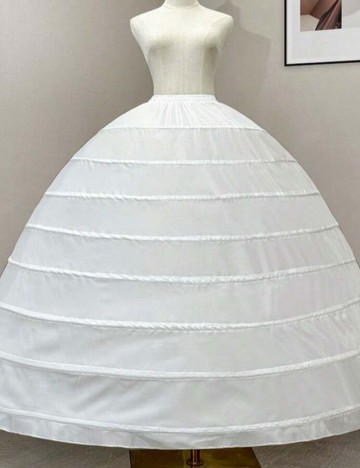Crinolină pentru rochia de mireasă Shein, alb