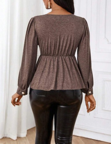 Bluză Shein, maro