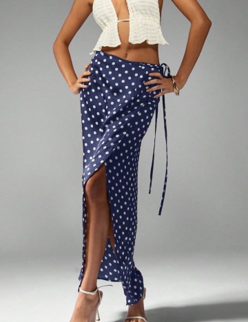 Fustă midi Shein Missguided, albastru