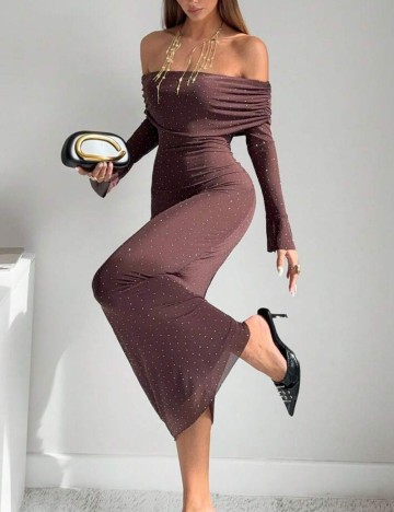 Rochie maxi Shein, maro