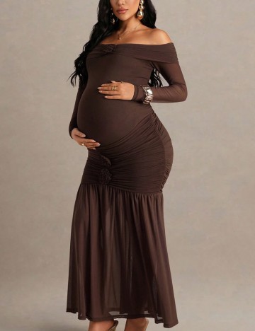 Rochie midi Shein, maro