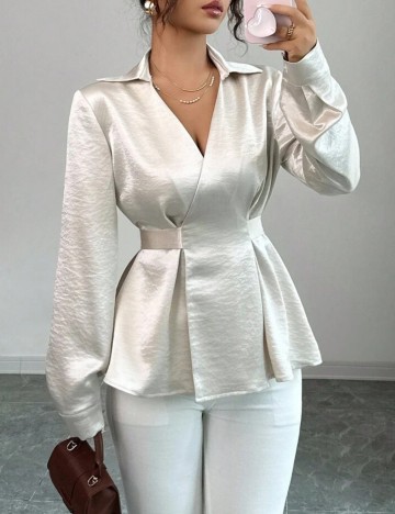 Cămașă Shein, crem