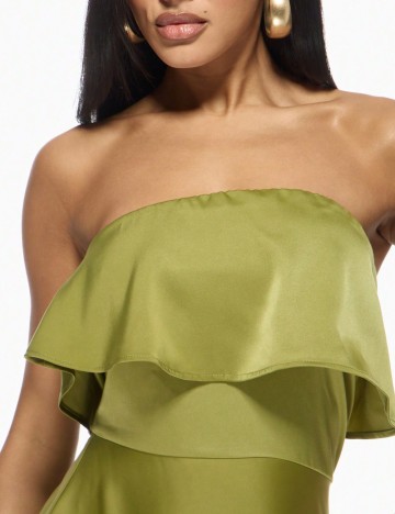 Rochie maxi Shein Missguided, verde