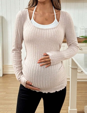 Bluză Shein Curve+, crem