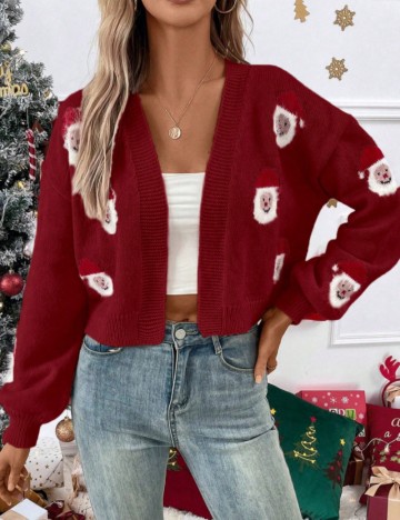 Cardigan Shein, roșu