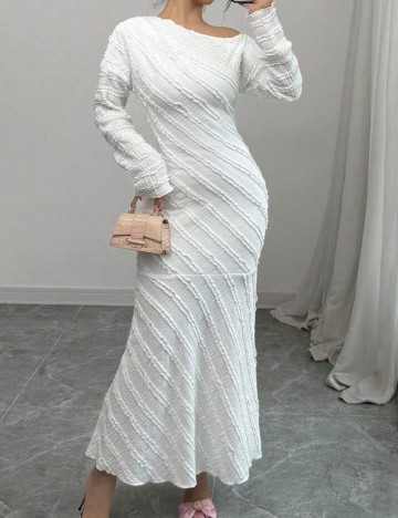 Rochie midi Shein, alb