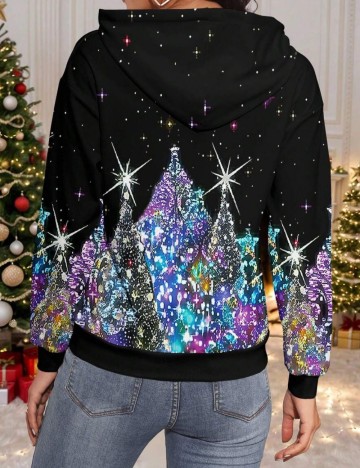 Hanorac Shein Curve+, negru