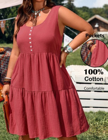 Rochie mini Shein Curve+, roșu