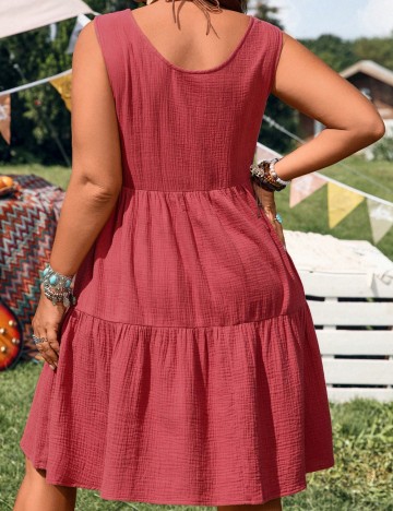 Rochie mini Shein Curve+, roșu