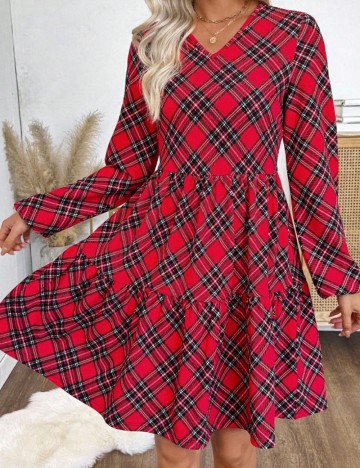 Rochie midi Shein Emery Rose, mix culori