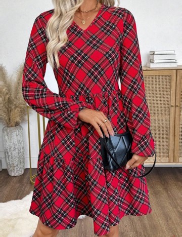 Rochie midi Shein Emery Rose, mix culori