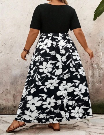 Rochie midi Shein, mix culori