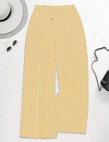 Pantaloni Shein Curve+, bej