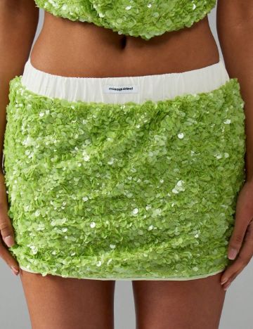 Fustă mini Shein Missguided, verde