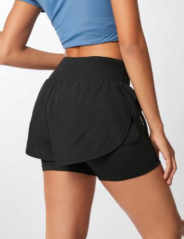 Pantaloni scurți Shein, negru