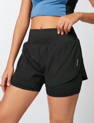 Pantaloni scurți Shein, negru