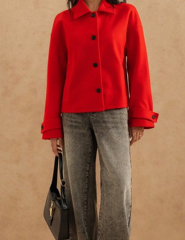 Jachetă Shein, roșu
