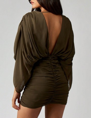 Rochie mini Shein Missguided, kaki